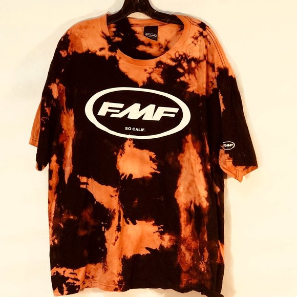 FMF Other - FMF Size 2xl Tee Shirt Acid Washed Black Tie Dye